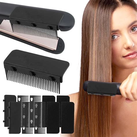 flat iron pressing comb|Flat Iron Comb Attachment Clip On Comb Attachment .